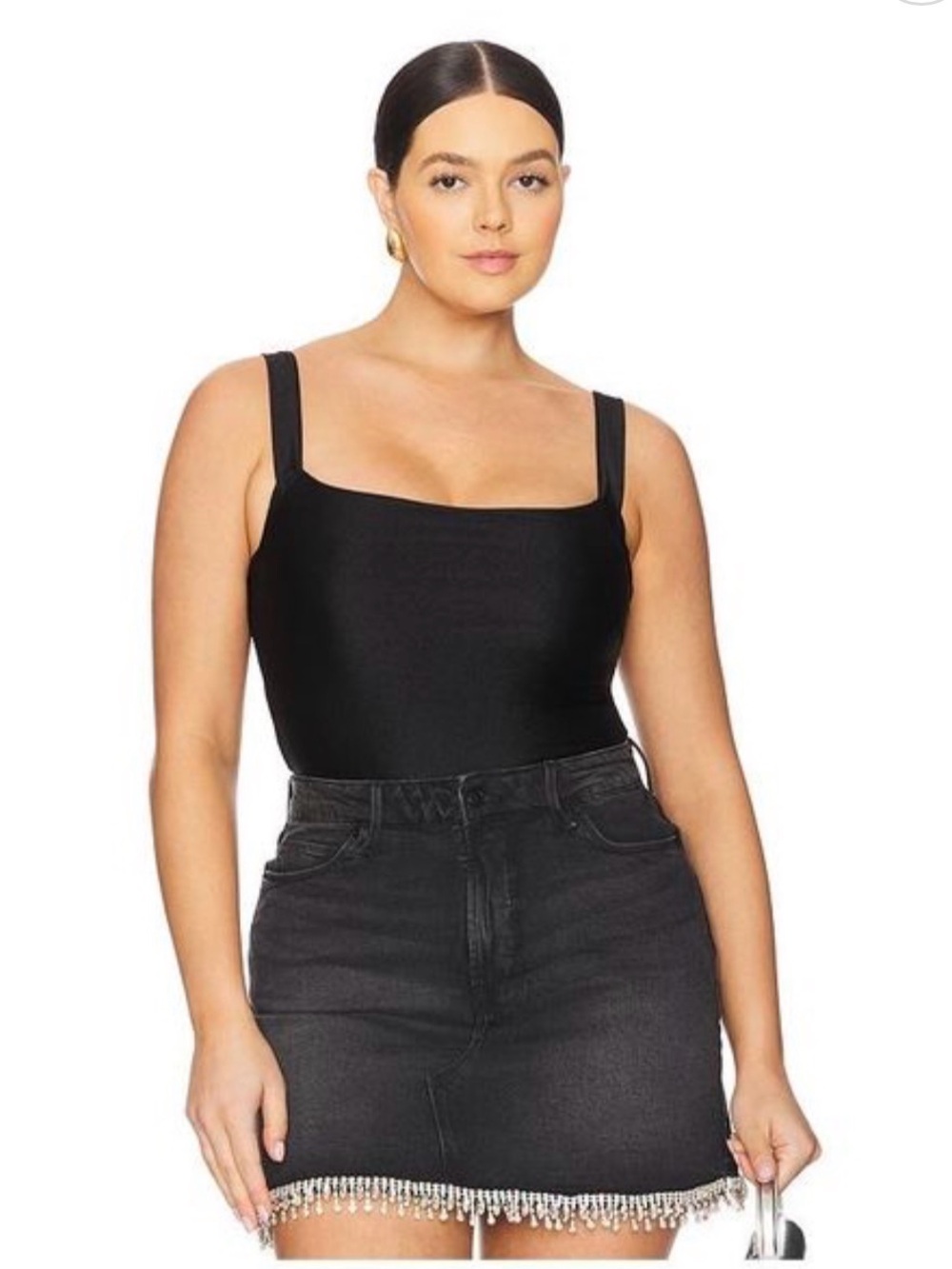 Good American Women’s Compression Shine Bodysuit Tank Top Thong - 2XL